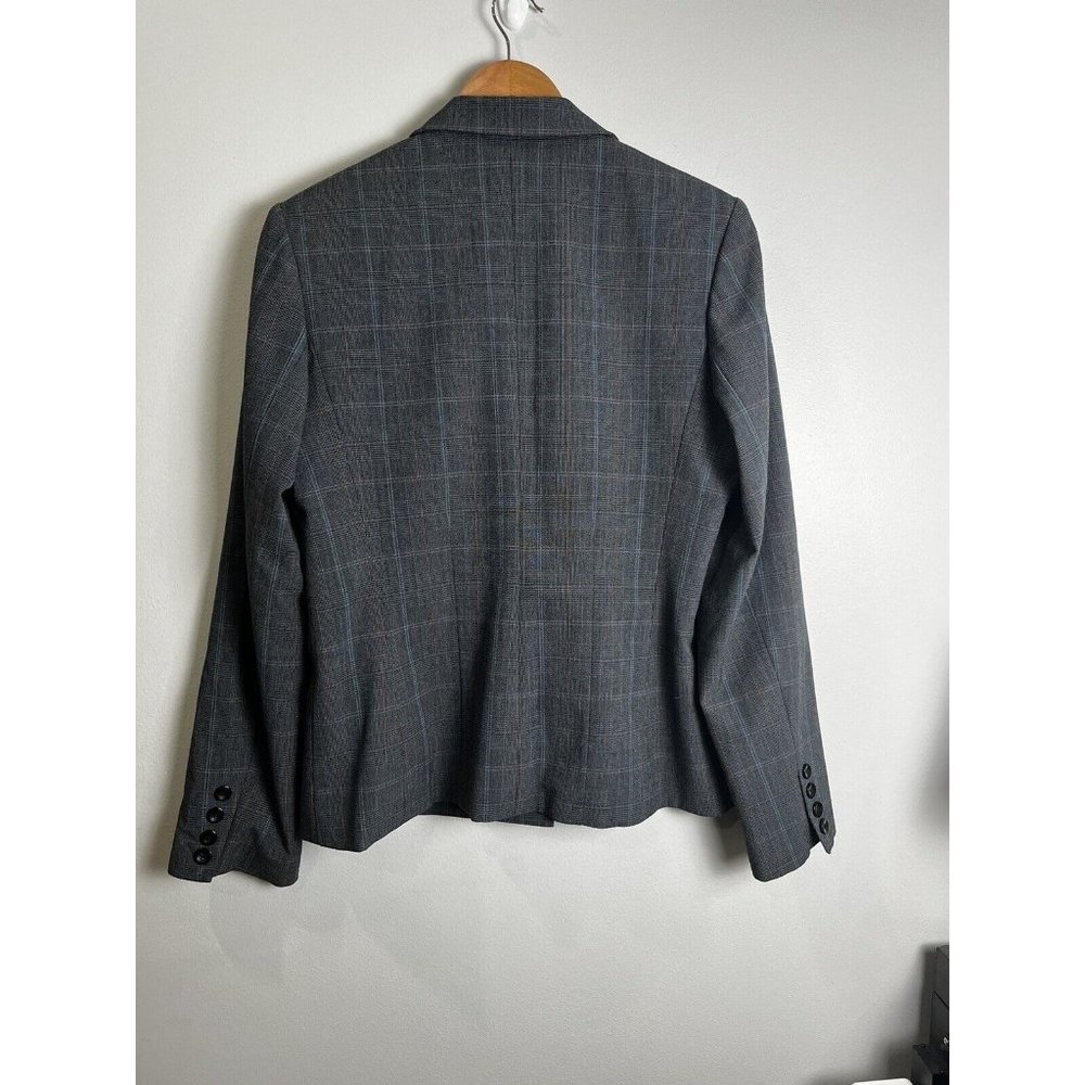Rafaella Blazer Womens Size 8 Gray 2 Button ClosureOnly With Pockets - Picture 3 of 4